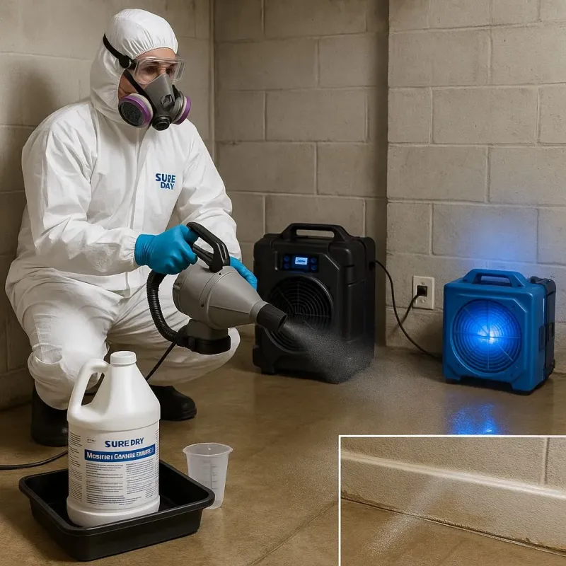 Sanitization and Odor Removal process in Rolesville, NC